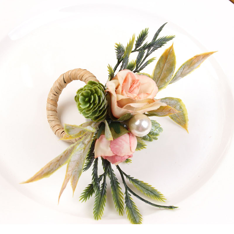 Napkin Rings Holder Rose & Pin - Party Event Supplier review and price