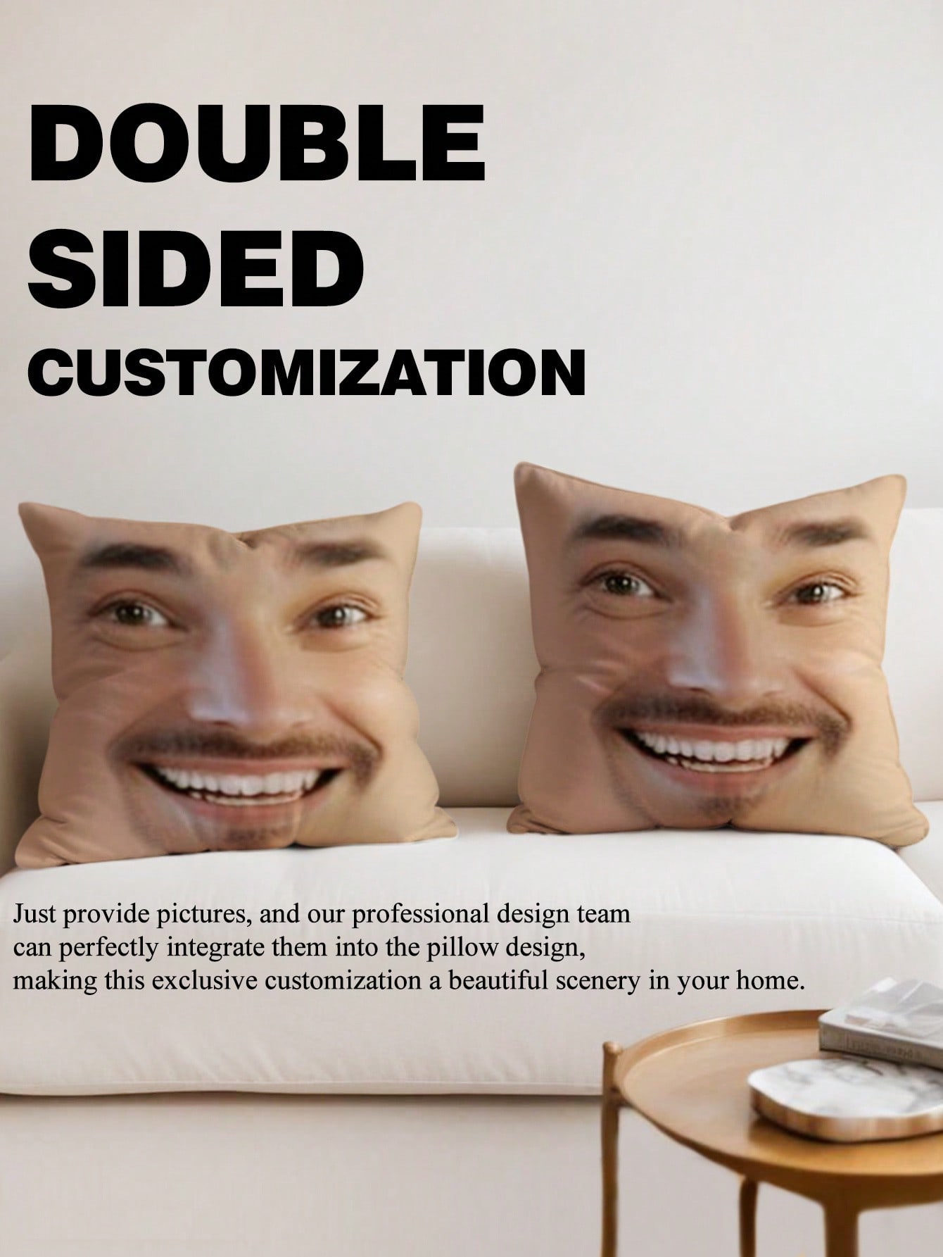 1pc Custom Face Square Pillow  - Eve Party review and price