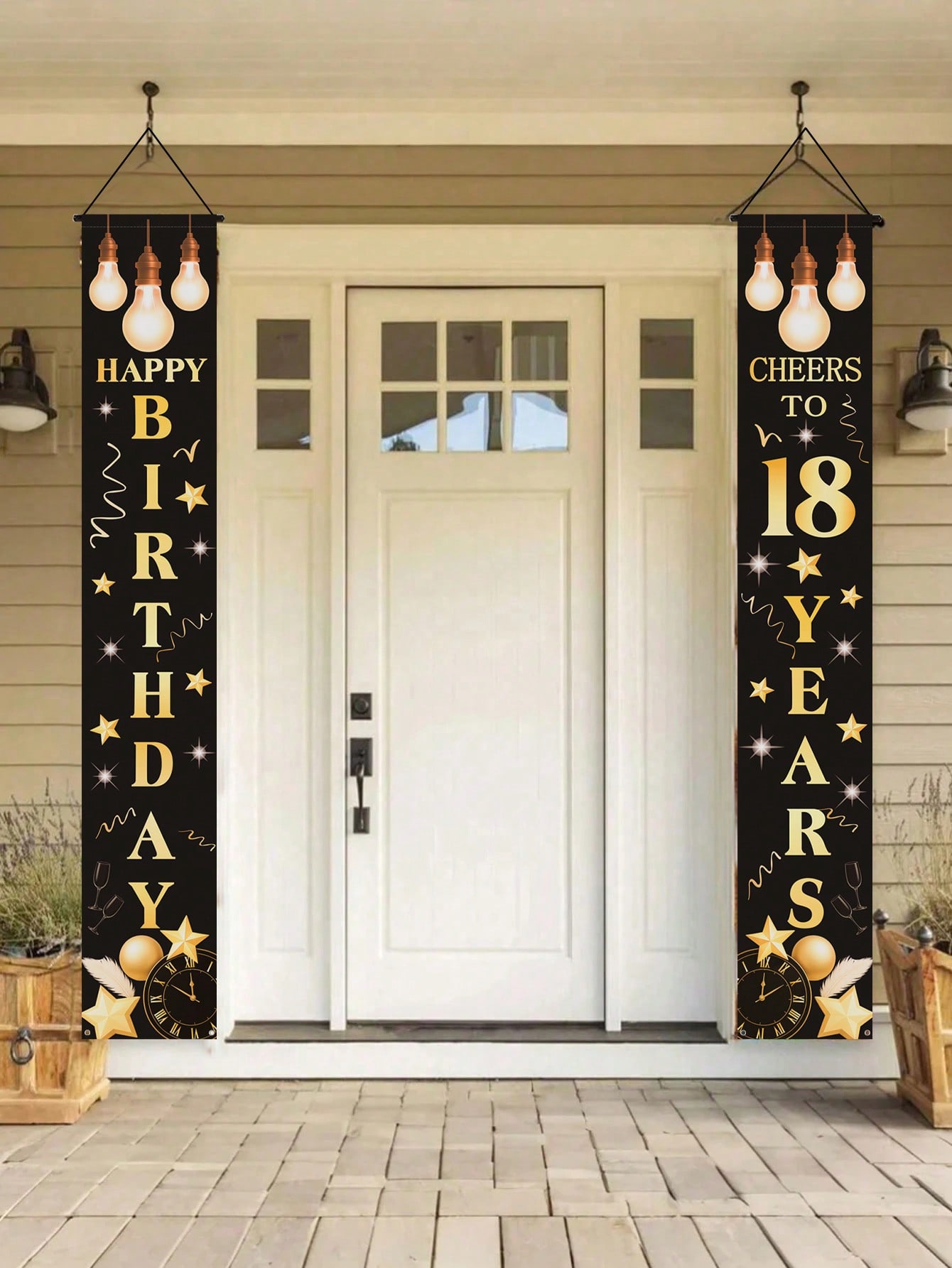 1 Pair of 18Th Birthday Celebr - Party Banner Gold review and price