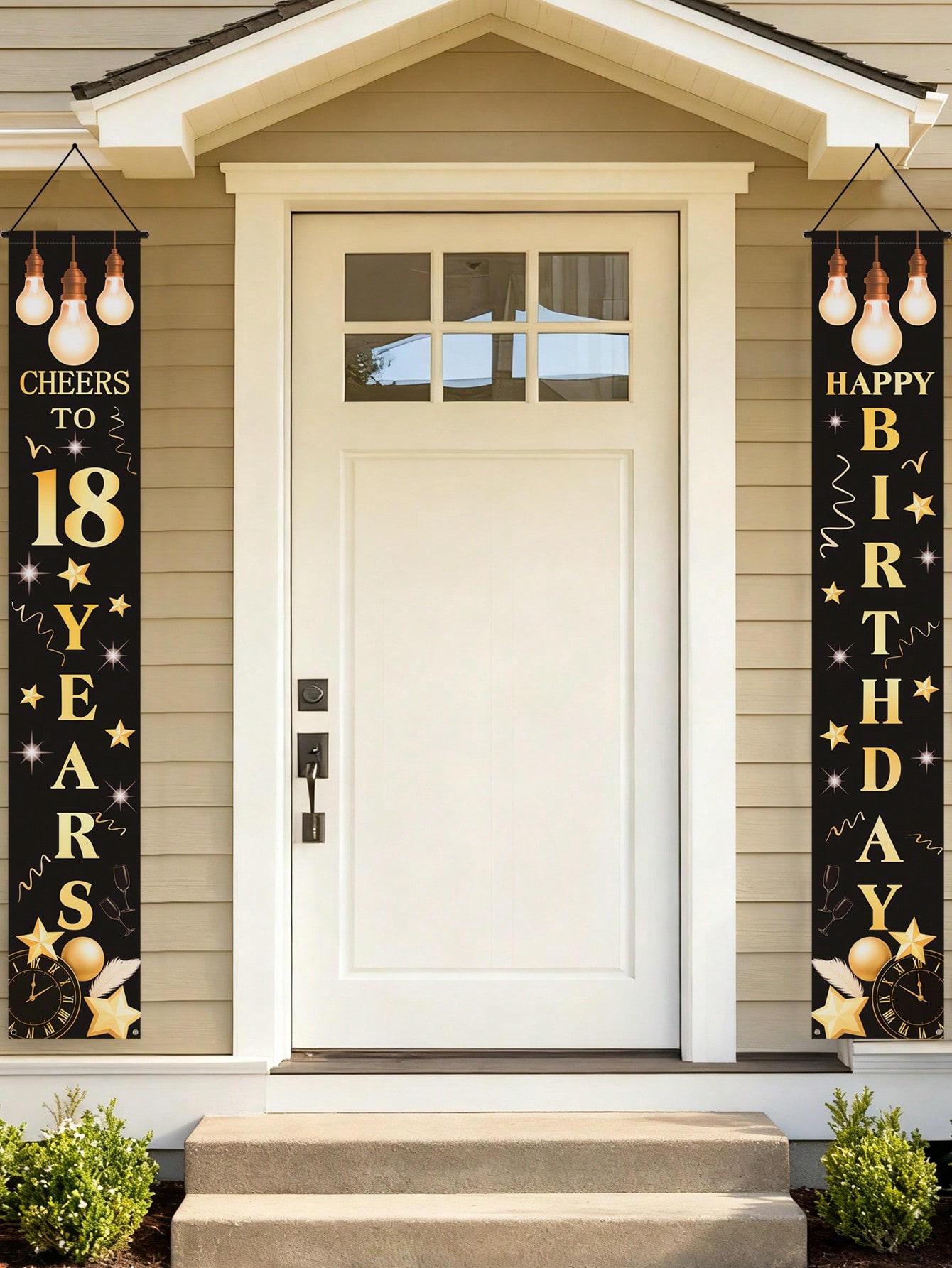 1 Pair of 18Th Birthday Celebr - Party Banner Gold review and price