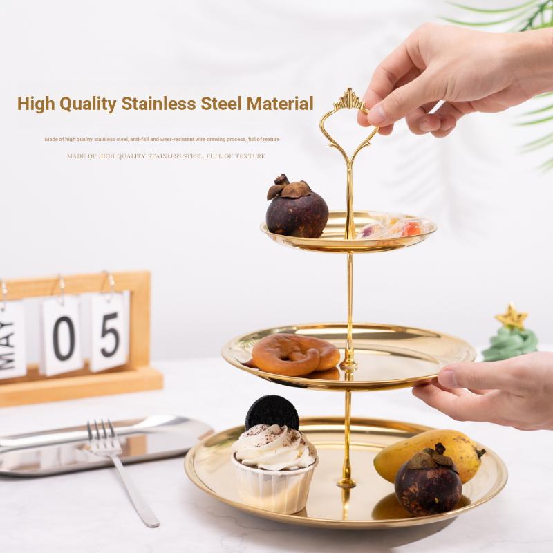 【CPI】Gold Silver 2/3-Tier Cake - Cupcake Stand Tier review and price