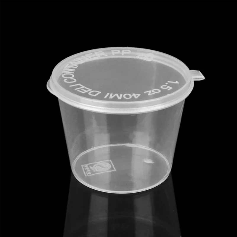 50Pcs Plastic Sauce Jars with  - Plastic Cup 50Pcs review and price