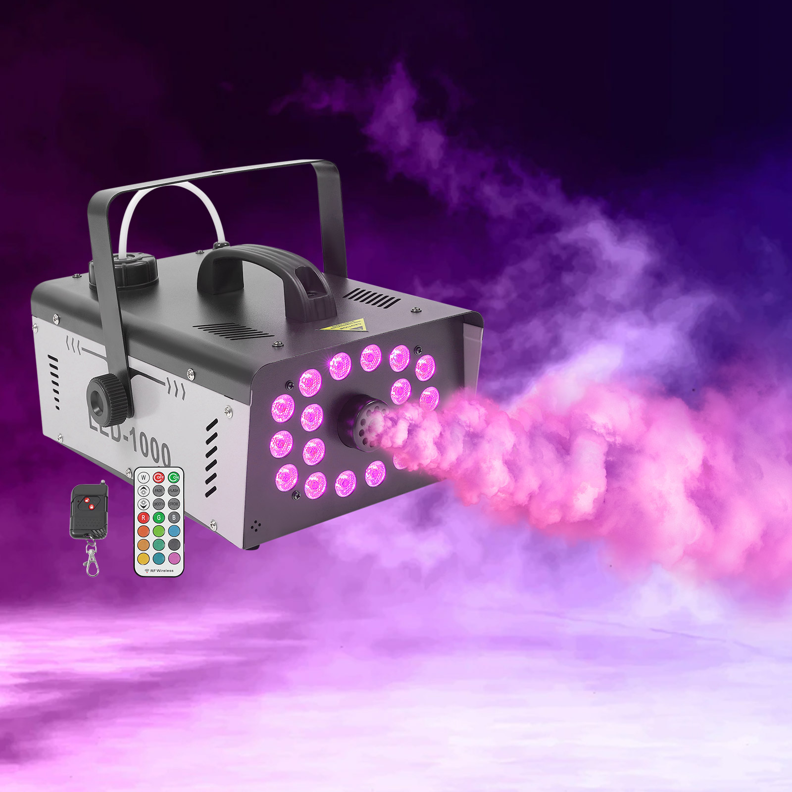 Smoke Machine 1000W 18 LED Sta - Event Party Dj review and price