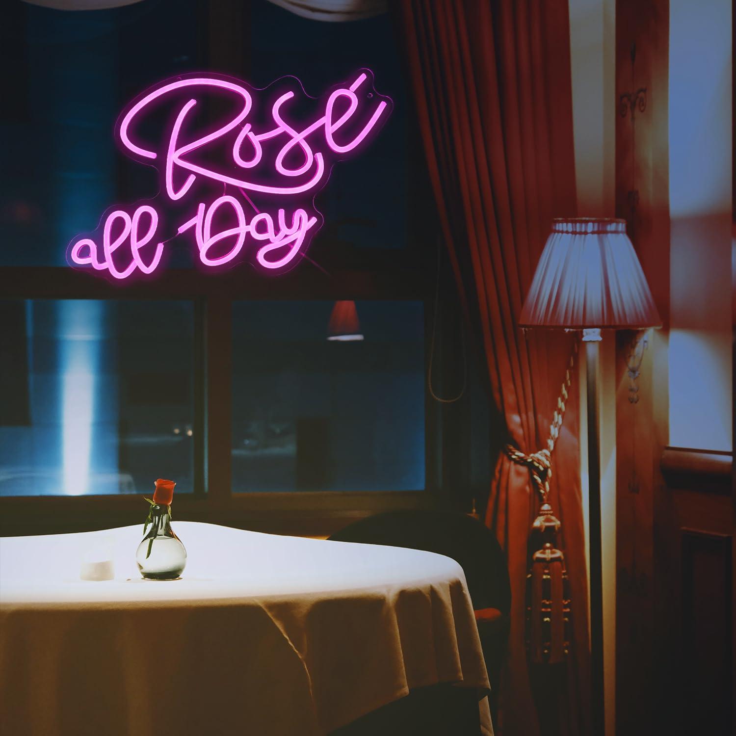 Rose All Day Neon Sign Dimmabl - Neon Sign Party review and price