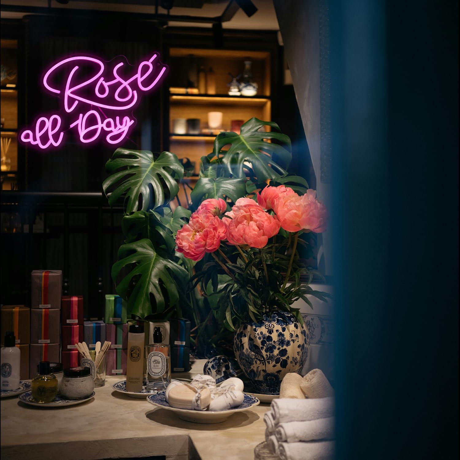 Rose All Day Neon Sign Dimmabl - Neon Sign Party review and price